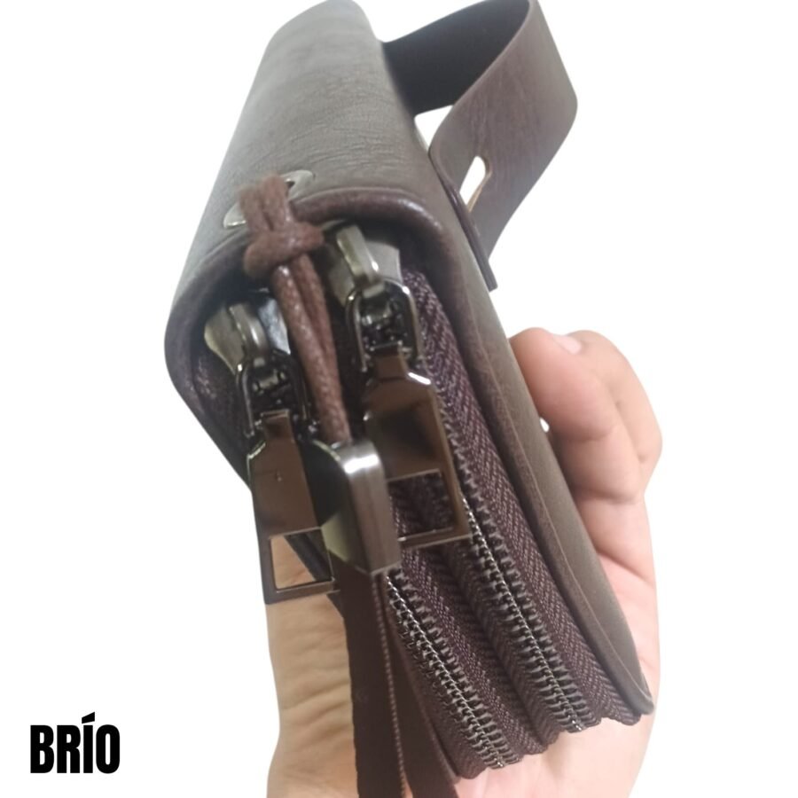 BILLETERA DE HOMBRE BRÍO -CHOCOLATE BID301V - Imagen 3