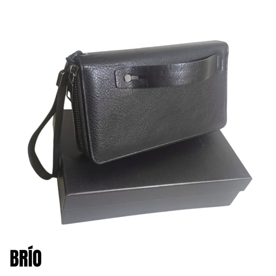 BILLETERA DE HOMBRE BRÍO -NEGRO BID301L - Imagen 2