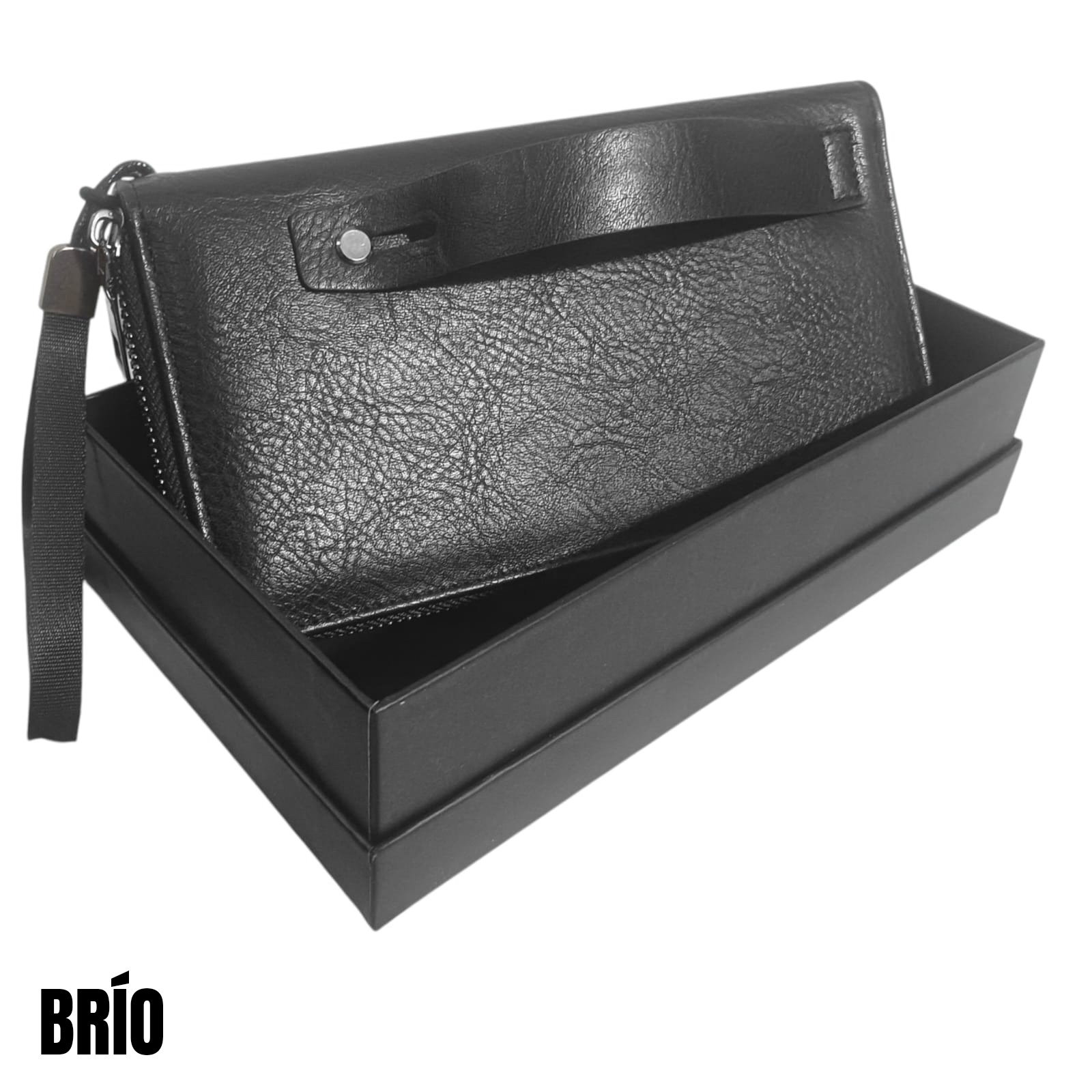 BILLETERA DE HOMBRE BRÍO -NEGRO BID301L