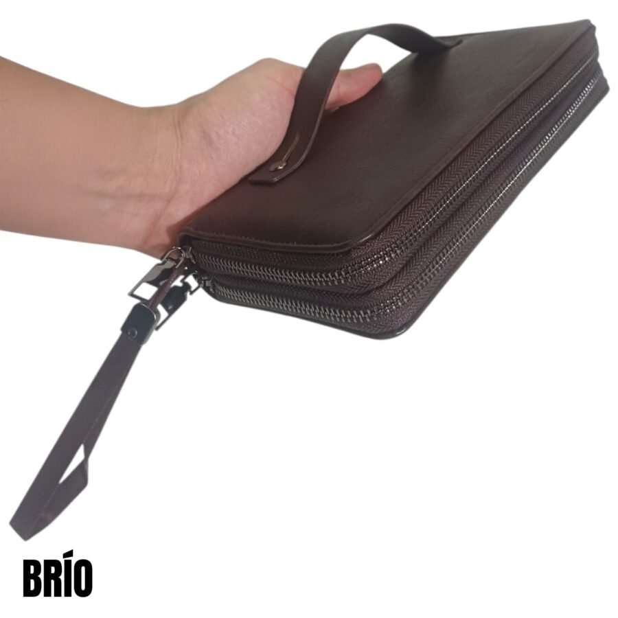 BILLETERA DE HOMBRE BRÍO -CHOCOLATE BID301V - Imagen 4