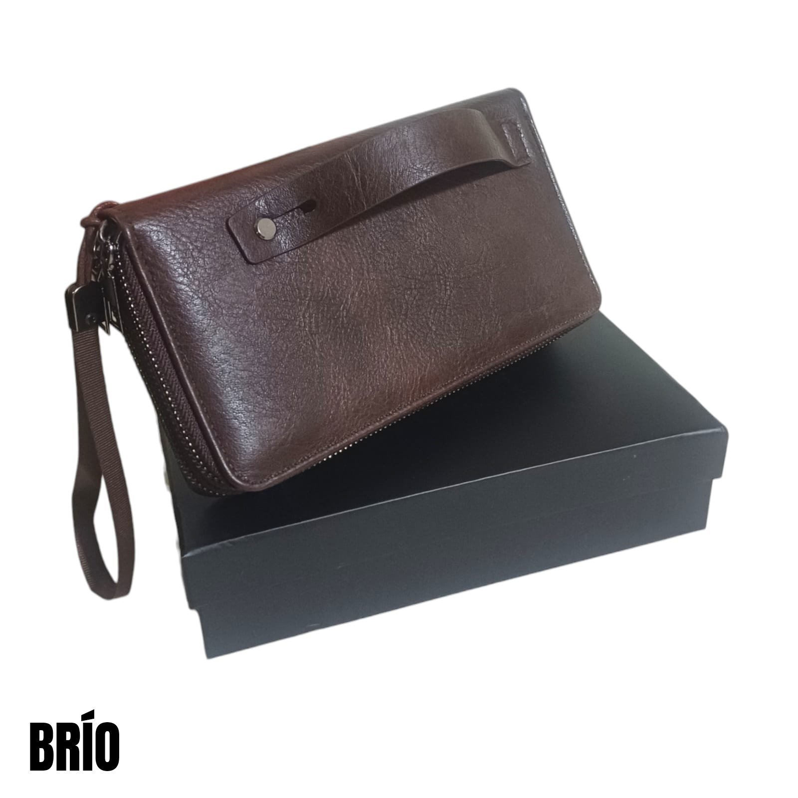 BILLETERA DE HOMBRE BRÍO -CHOCOLATE BID301V