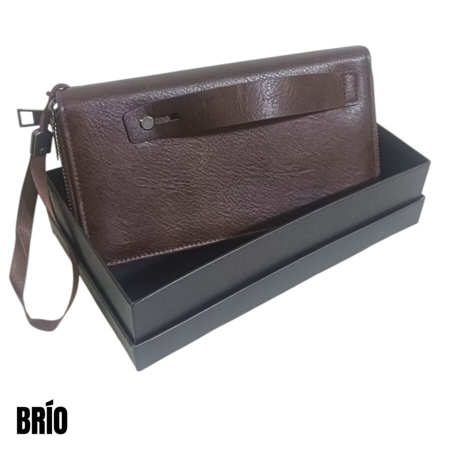 BILLETERA DE HOMBRE BRÍO -CHOCOLATE BID301V - Imagen 5