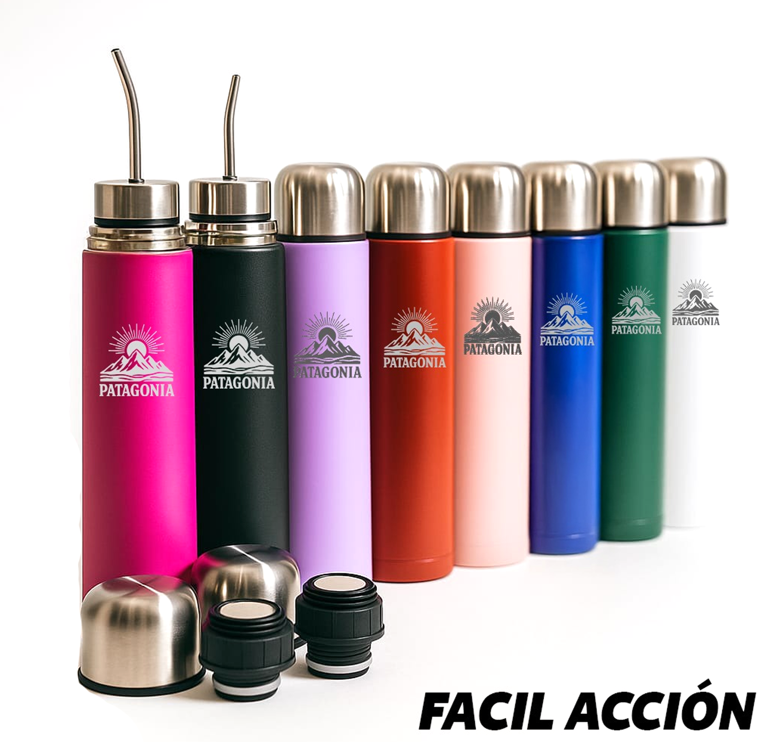 AUTOCEBANTE TERMO, MATE Y BOMBILLA TODO EN 1 - SET106G