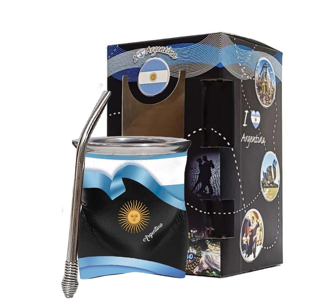 SET DE MATE ARGENTINA C/ CAJA + BOM154- SET089AR3