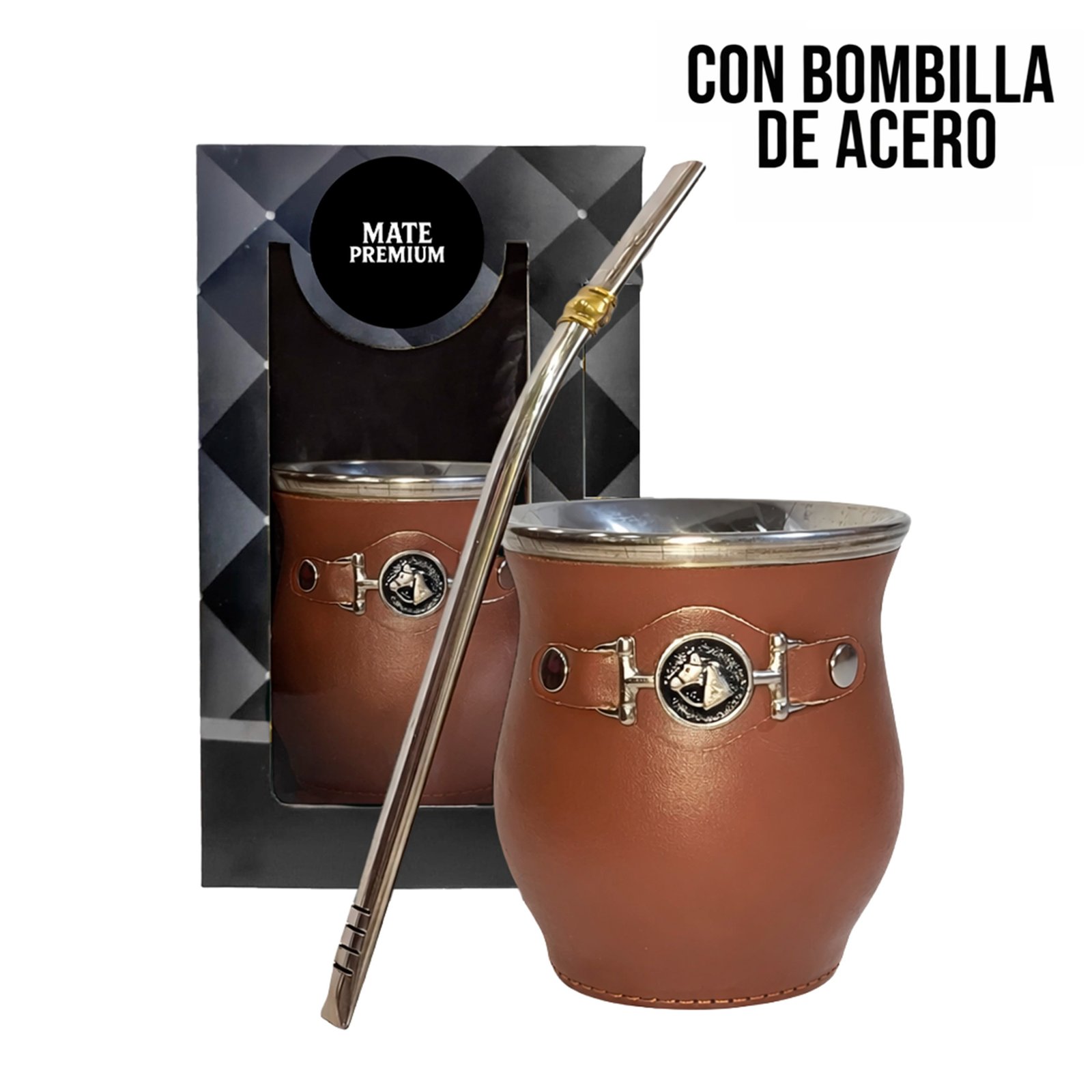 SET DE MATE CON CAJA Y BOMBILLA SET009C
