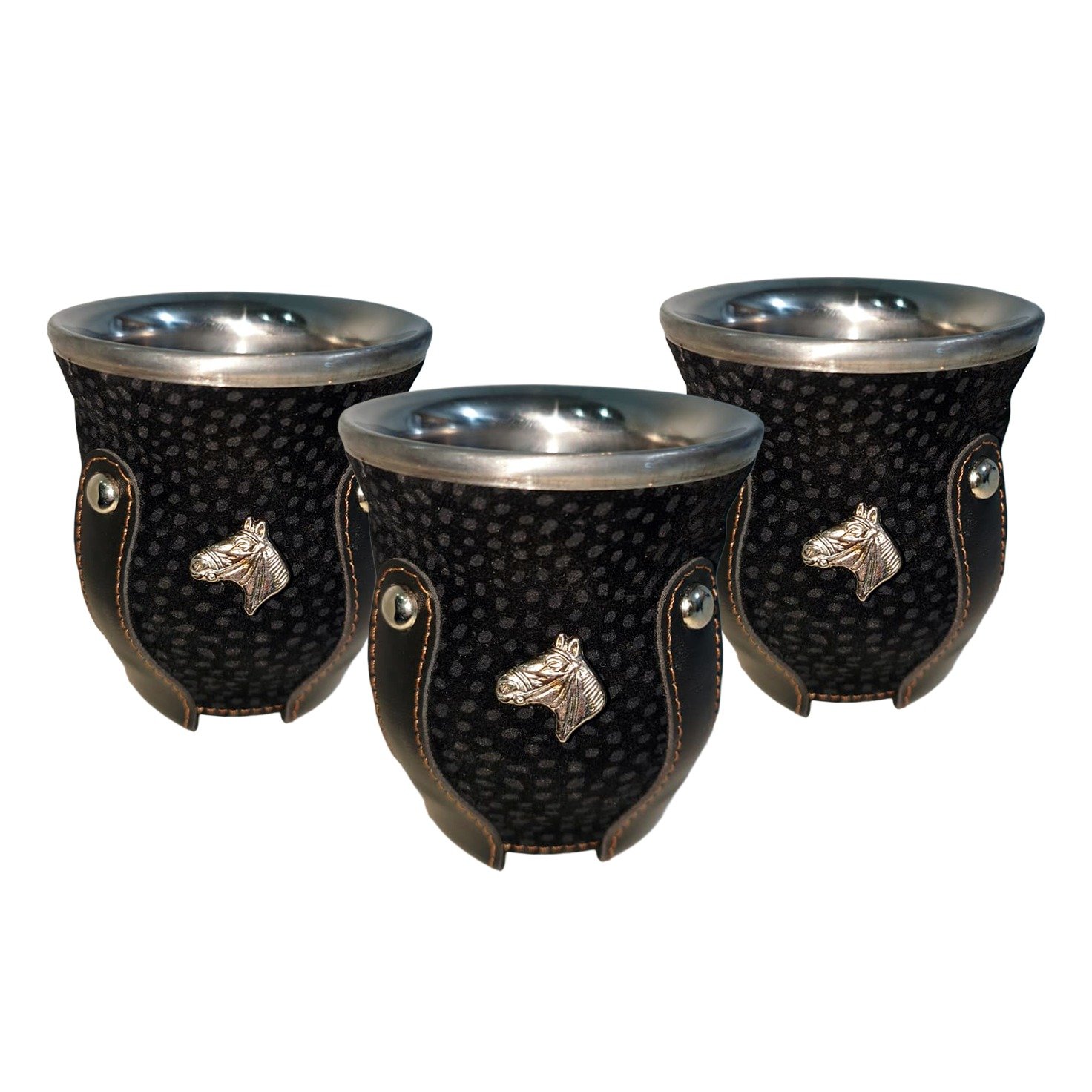 Mate de acero tropa simil carpincho N -MAT030N