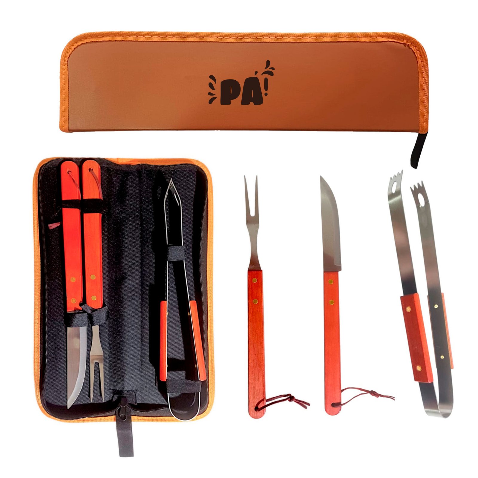 SET DE ASADO PARRILLERO DE 3 PIEZAS-DIA DEL PADRE- SET105GR - Imagen 2