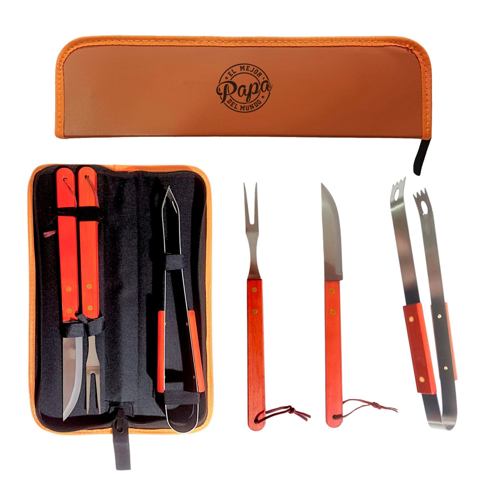 SET DE ASADO PARRILLERO DE 3 PIEZAS-DIA DEL PADRE- SET105GR - Imagen 3