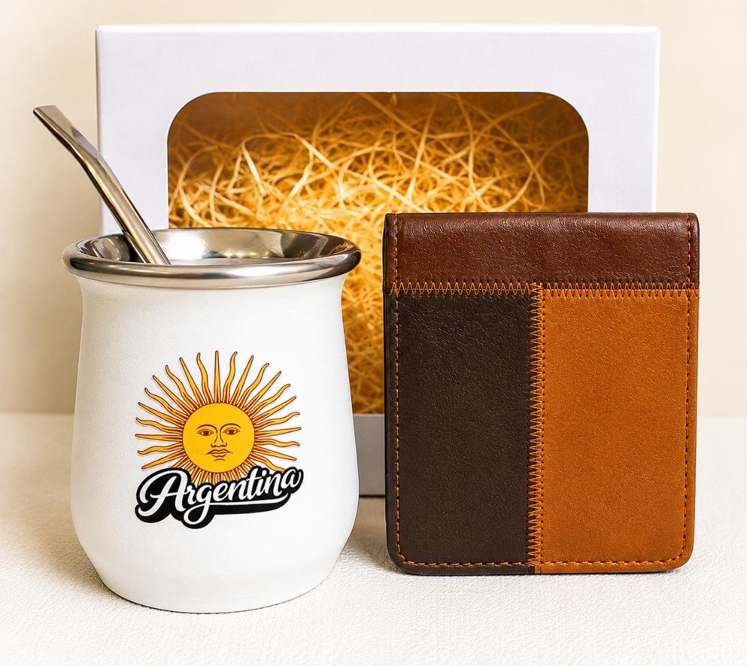 BILLETERA Y MATE CON CAJA -SET107CB1