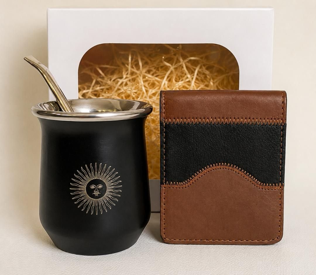 BILLETERA Y MATE CON CAJA -SET107CB