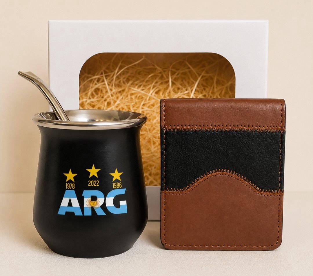 BILLETERA Y MATE CON CAJA -SET107CB2