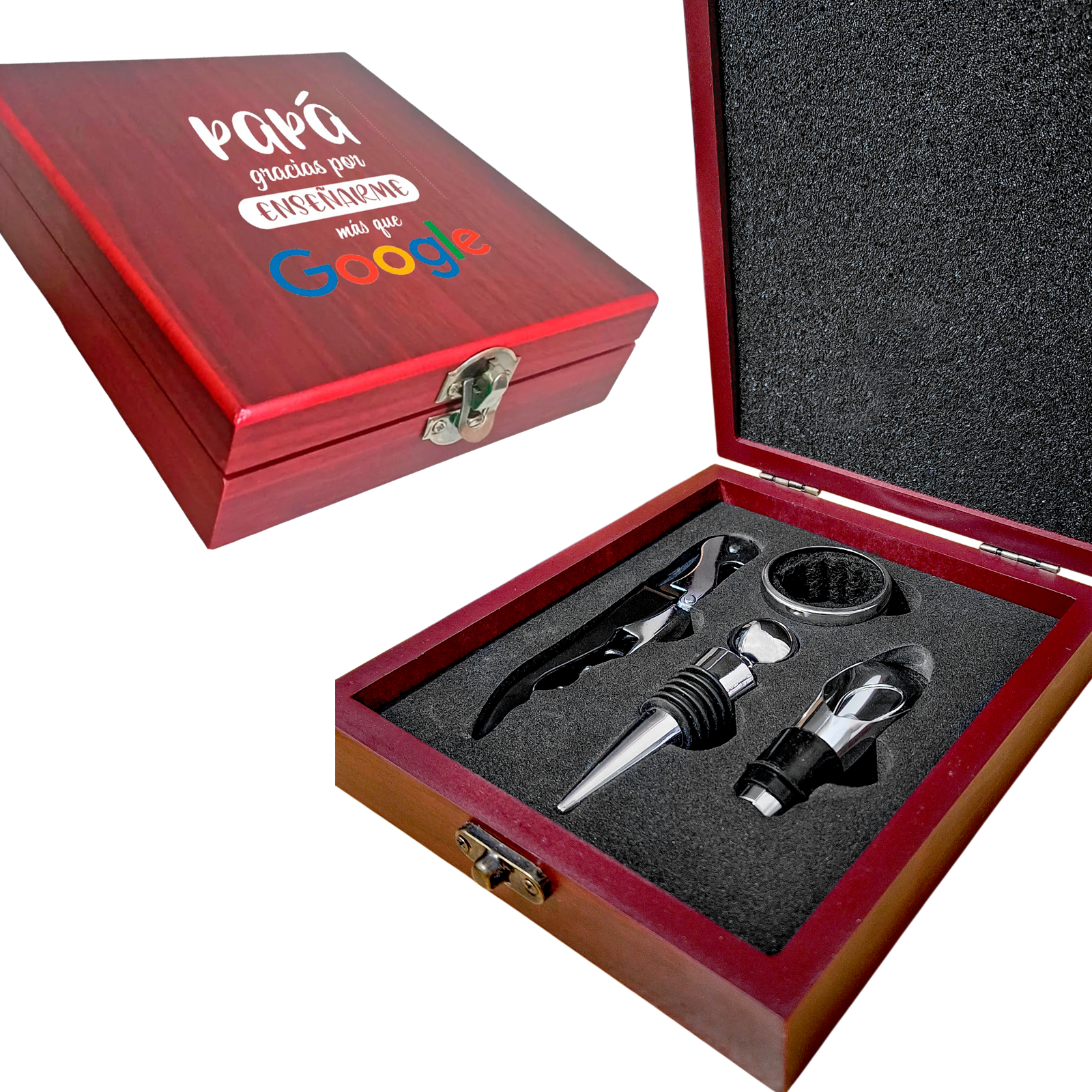 CAJA DE ACCESORIO DE VINO-DIA DEL PADRE -ASC011DTF