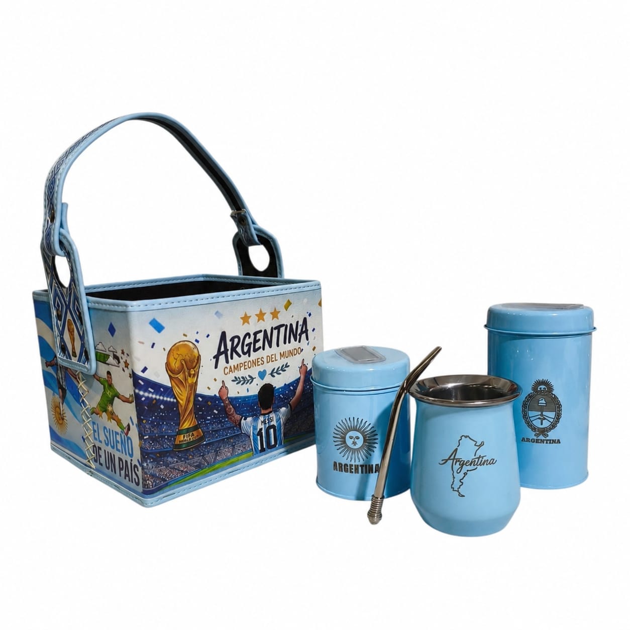 SET DE MATE ARGENTINA -5 PZS- SET211ARG3