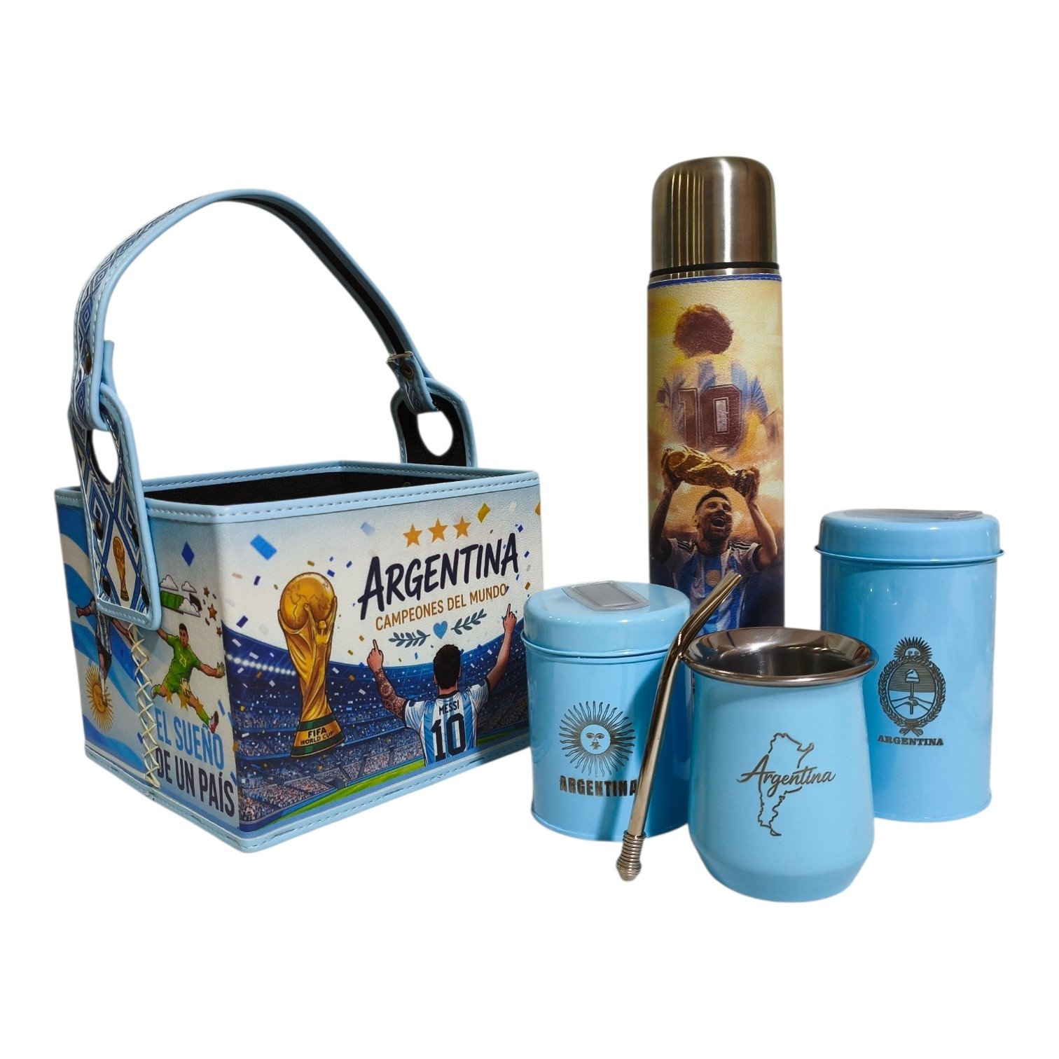 SET DE MATE ARGENTINA -6 PZS- SET211ARG