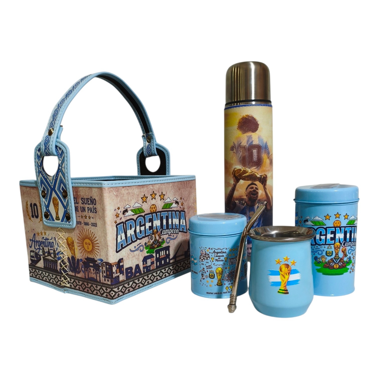 SET DE MATE ARGENTINA -6 PZS- SET211ARG1