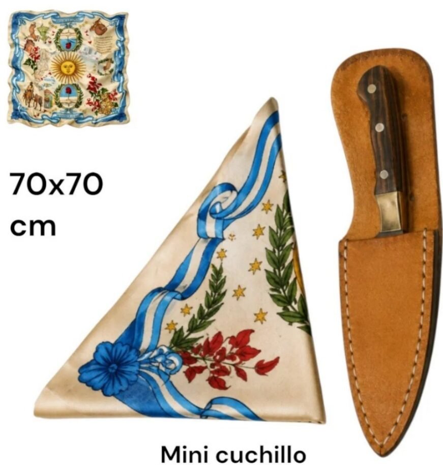 CUCHILLO MINI Y PAÑUELO -CUC002P