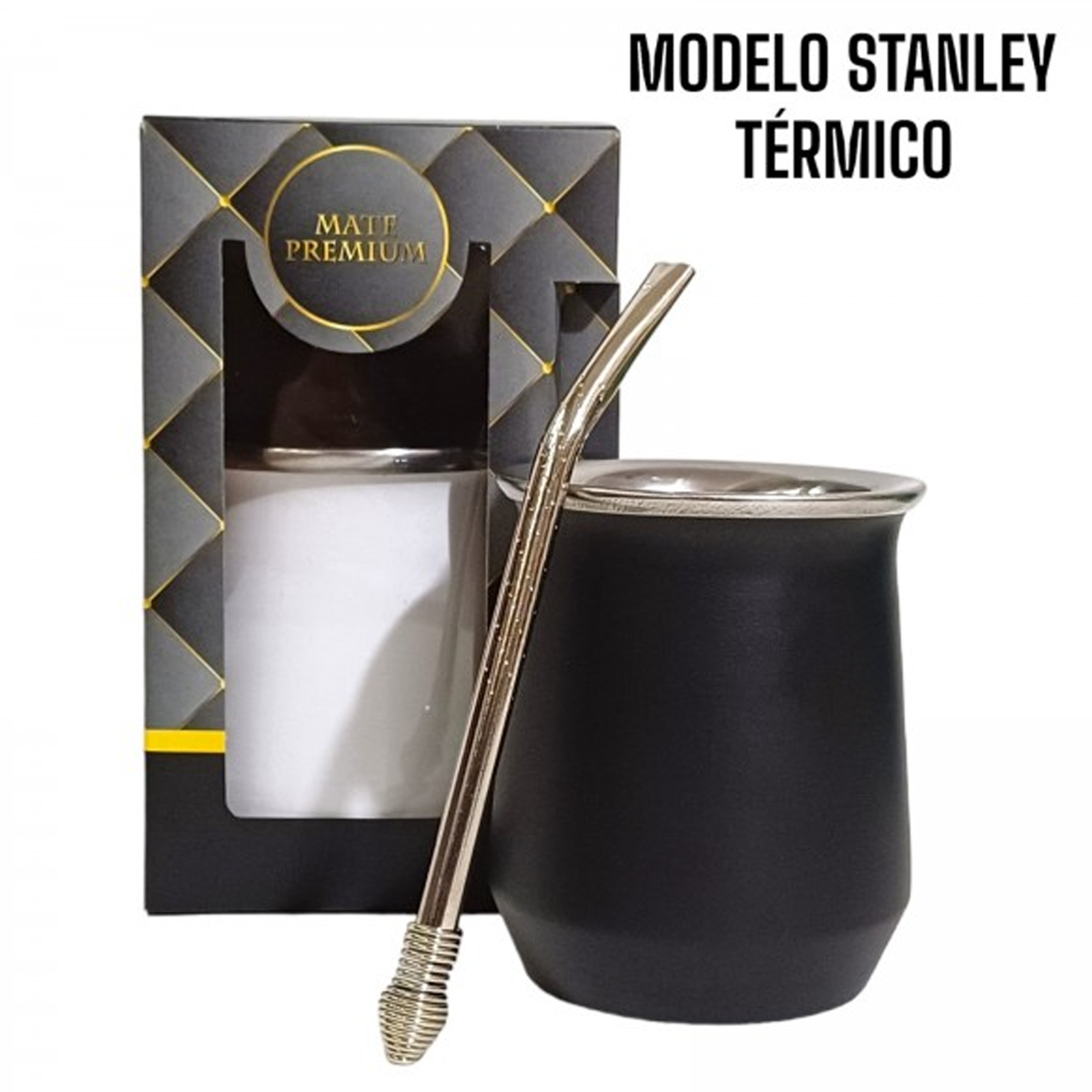 SET MATE DE ACERO C/DIJE+BOM154 EN BOX SET019METC