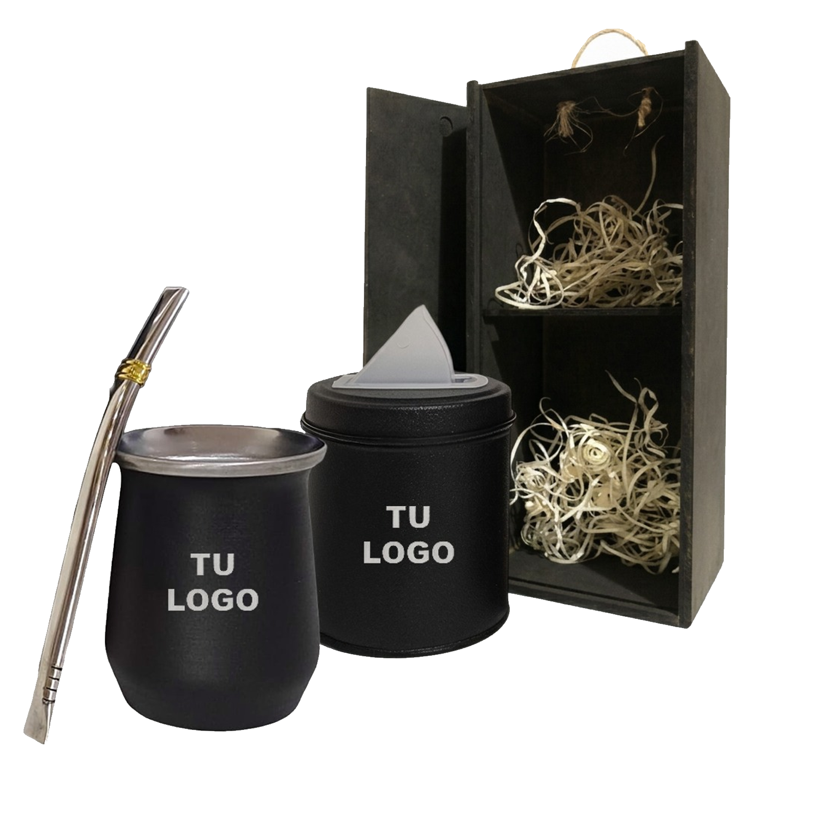 Mate Stanley yerbera - bombilla de acero + box SET094NV