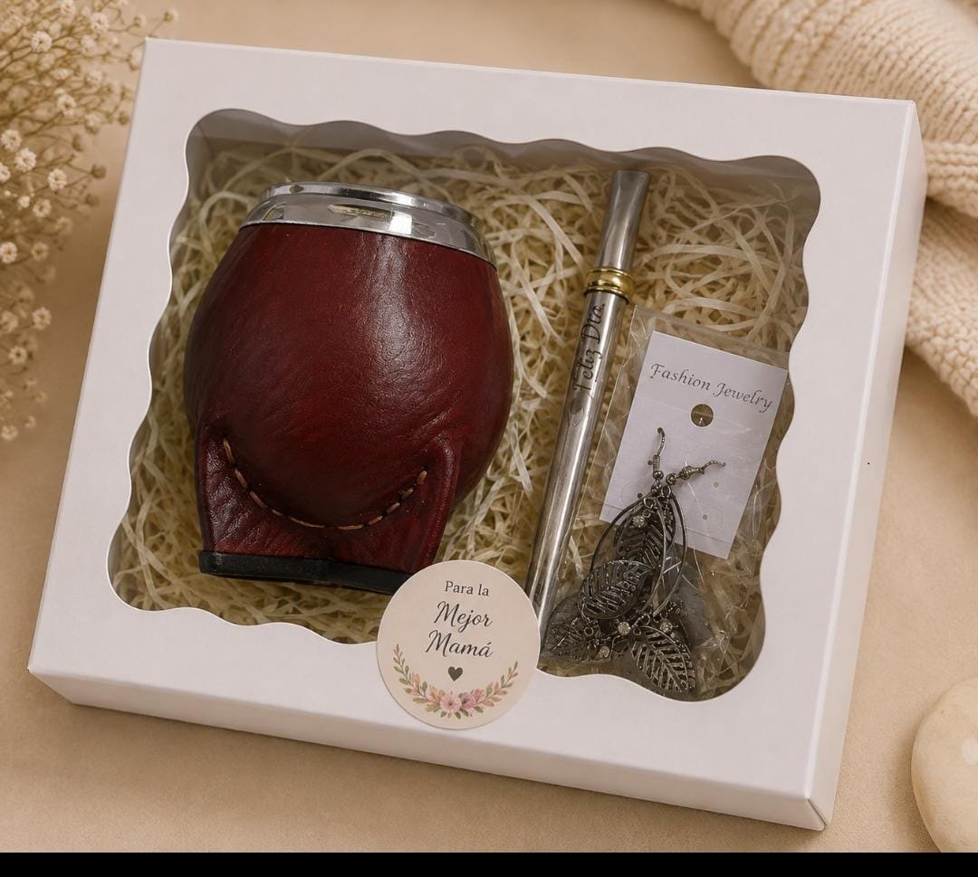 Set de mate torpedo  con bombilla +box COM046