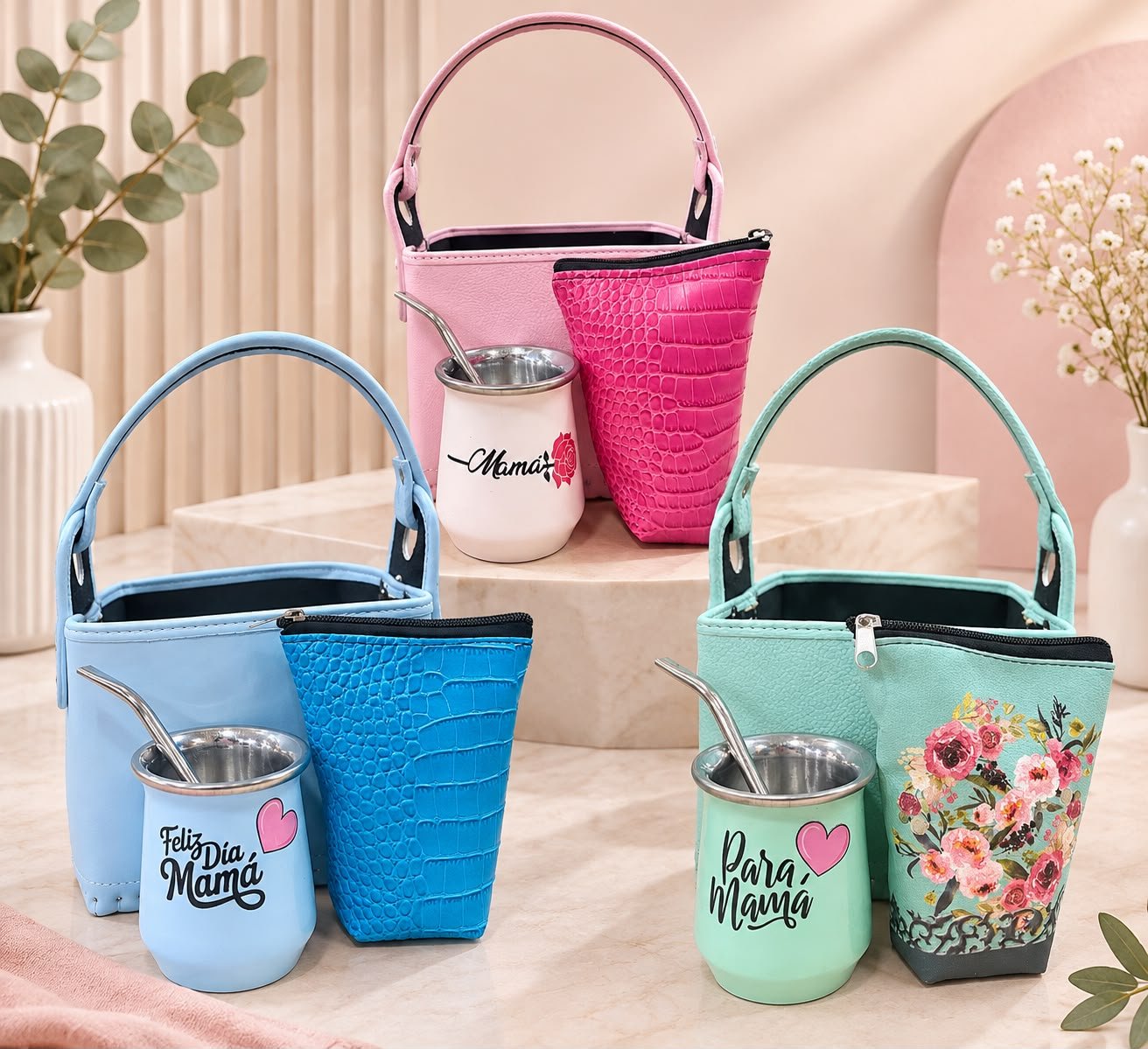 SET DE CANASTO CON MATE ACERO TERMICO SET208