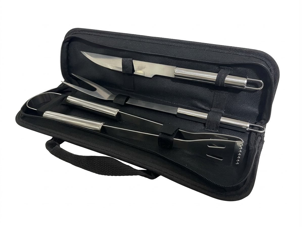 Set Asador Parrillero 3 Piezas